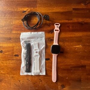 Fitbit Sense with Pink Band